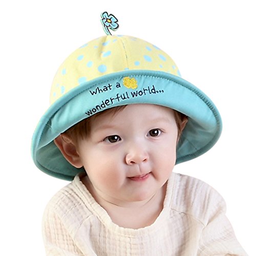 Algopix Similar Product 10 - LRKC Toddlers Dot Sun Hat Bucket Hat