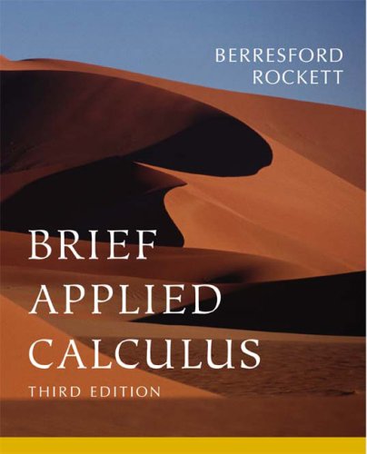 Brief Applied Calculus for Business by Geoffrey C. Berresford