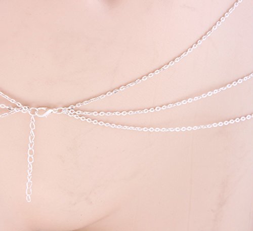 

YARUIE Women's Multi-layers Sexy Body Belly Waist Chain Bikini Sexy Beach Crossover Tassel