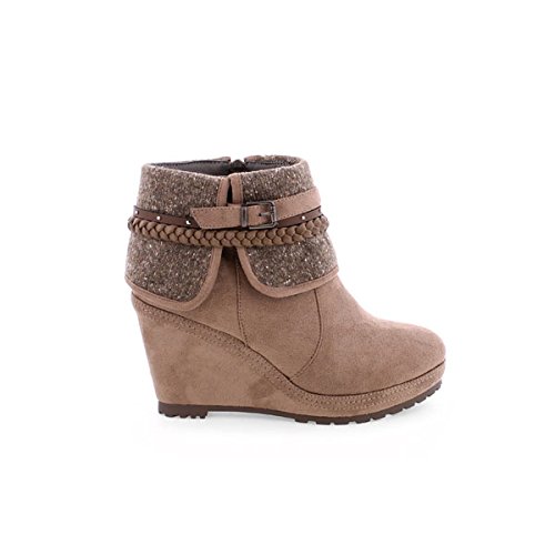 MTNG 52727 - Botas para mujer, color yera taupe / tuno taupe, talla 38
