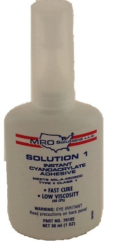 

MRO Solution 1 Liquid State Low Viscosity Instant Cyanoacrylate Adhesives in Bottle, 30ml Capacity