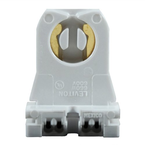 Leviton 13351 - T8 or T12 - Turn-Type Lampholder - Medium Bi-Pin Socket - Non-Shunted - For Programmed Start Ballasts - Low Profile