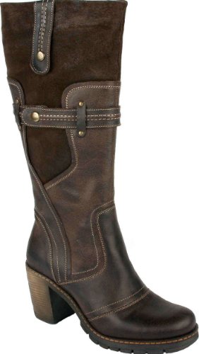DAMEN STIEFEL STIEFELETTEN Boots Leder-Optik Gefüttert