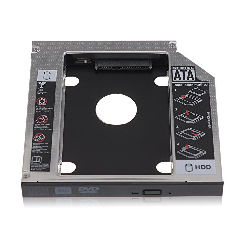 VicTsing SATA HDD HD SATA segundo 2.5'' disco duro Caddy caddy/ Optical bahía de disco duro SATA de 12,7...