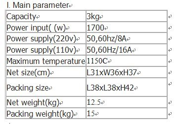 

GOWE 3KG Gold/Silver Melting Furnace/Jewelry Melting Furnace for sale 110V/220V, two colors .