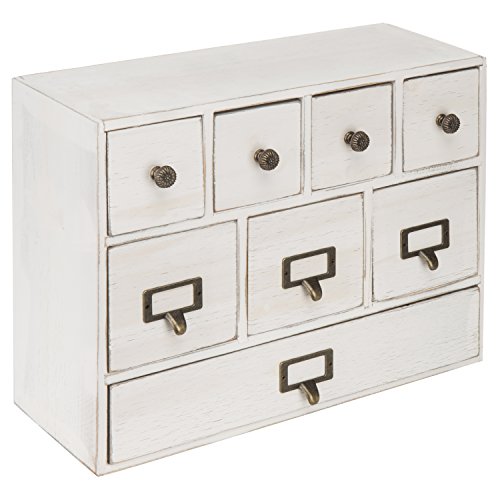 Algopix Similar Product 16 - MyGift 13Inch Weathered Vintage White