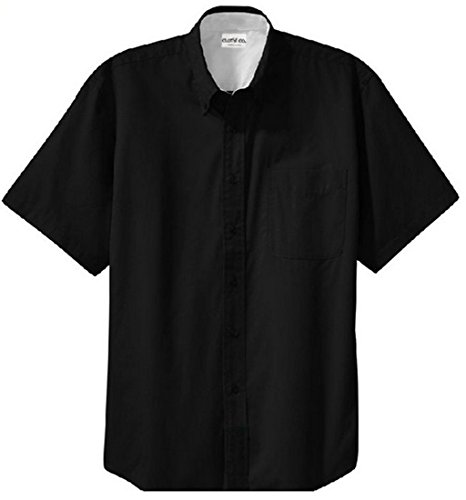 Clothe Co. Men's Short Sleeve Wrinkle Resistant Easy Care Button Up Shirt