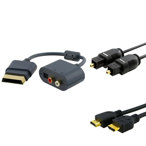 

Everydaysource® Optical+6' High Speed HDMI M/M Cable+RCA Audio adapter Compatible With Microsoft Xbox 360