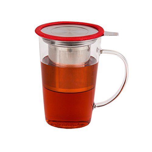 Algopix Similar Product 7 - Glass Tea Cup With Infuser For Infusing