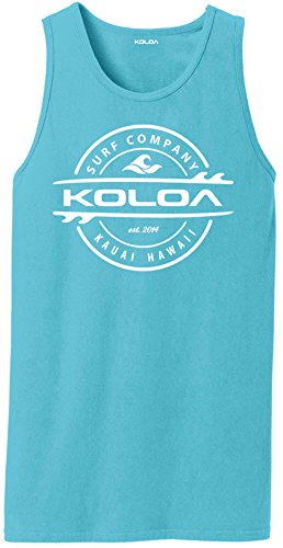 Koloa Surf Thruster Surfboard Logo Pigment-Dyed Tank Tops in Sizes S-4XL