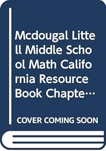 Mcdougal Littell Middle School Math California Resource Book Chapter 1 Course 1