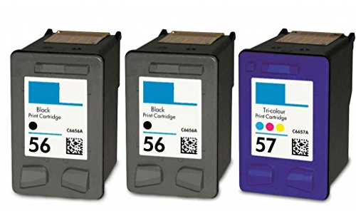 HouseOfToners Remanufactured Ink Cartridge Replacement for HP 56 ( Black , 3-Pack )