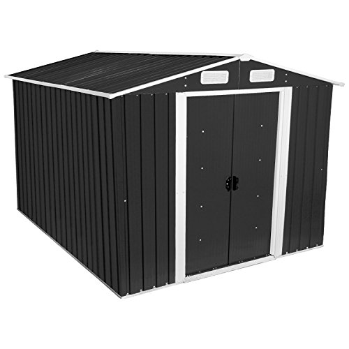 Zelsius – Gerätehaus, Geräteschuppen mit Giebeldach, 3 m x 2,5 m, anthrazit grau