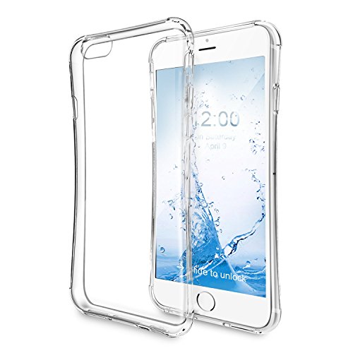 iPhone 6s Plus Case, LoHi [Air Cushion] Crystal Clear TPU Bumper Cover Shock Absorbing Scratch Resistant Case for Apple iPhone 6 6s Plus - Clear