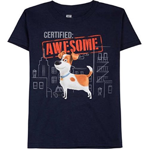 Secret Life of Pets Boys Certified Awesome Graphic Tee Black