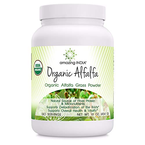 Algopix Similar Product 13 - Amazing India Organic Alfalfa Powder