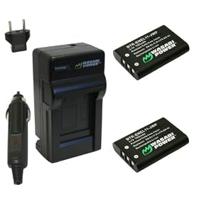 Wasabi Power Battery and Charger Kit for Pentax D-LI78, D-L178, Optio L50, M50, M60, S1, V20, W60, W80