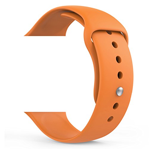 MoKo Apple Watch Band Series 1 Series 2, Soft Silicone Replacement Sports Band for 42mm Apple Watch 2015 & 2016 All Models, Grapefruit (Not fit 38mm Versions)