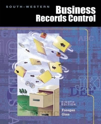 Business Records Control by Joseph S. Fosegan