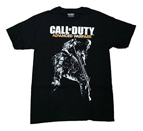 Call of Duty Advanced Warfare Logo & Gunman Men's Black T-Shirt