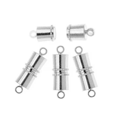 Algopix Similar Product 12 - Silver Plated Magnetic Barrel Clasps