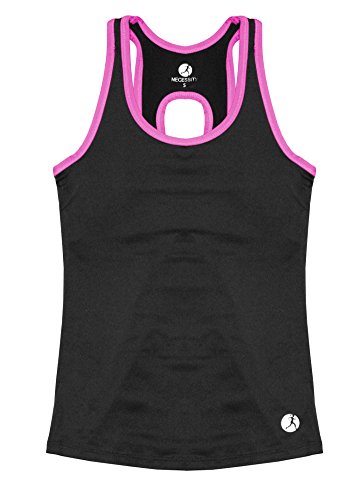 Necessity Women's Athletic Performance Tank Top with Built in Sport Bra