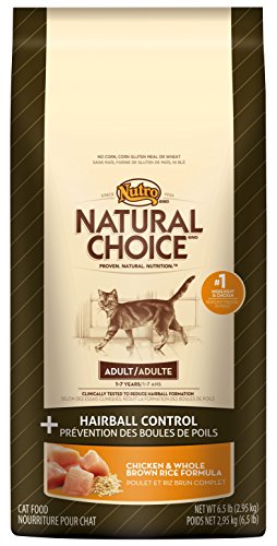 NATURAL CHOICE HAIRBALL CONTROL Adult Cat Chicken and Whole Brown Rice Formula - 6.5 lbs. (2.95 kg)
