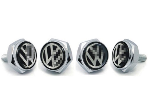 Harvard kid DIY Car Parts License Plate Frame Screw Bolt Caps Covers for VW Volkswagen All Model