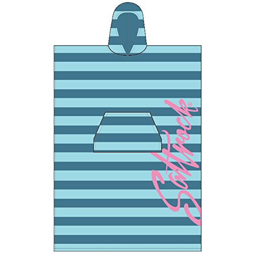 Toalla de playa SaltRock. Diseño de rayas azul marino. Para 2015. Cambiador toalla para mujer