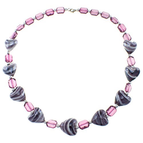 Algopix Similar Product 10 - Zebra Heart Pink Plastic Beads Handmade