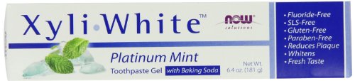 Now Foods Xyliwhite, Baking Soda Toothpaste, Platinum Mint, 6.4-Ounces