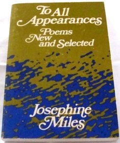 To all appearances; poems new and selected