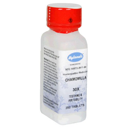 Chamomilla 30X (Sleeplessness & Irritability) Hylands 250 Tabs