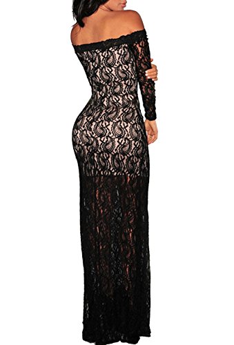 

Zkess Women's Long Sleeve Lace Prom Formal Dress Evening Gown