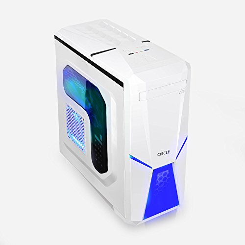 Circle CC819 Professional Gaming Cabinet - White