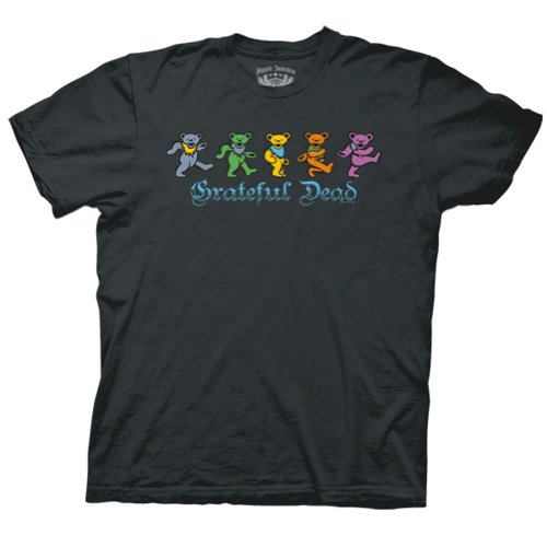 Grateful Dead Dancing Bears Men's Charcoal T-shirt