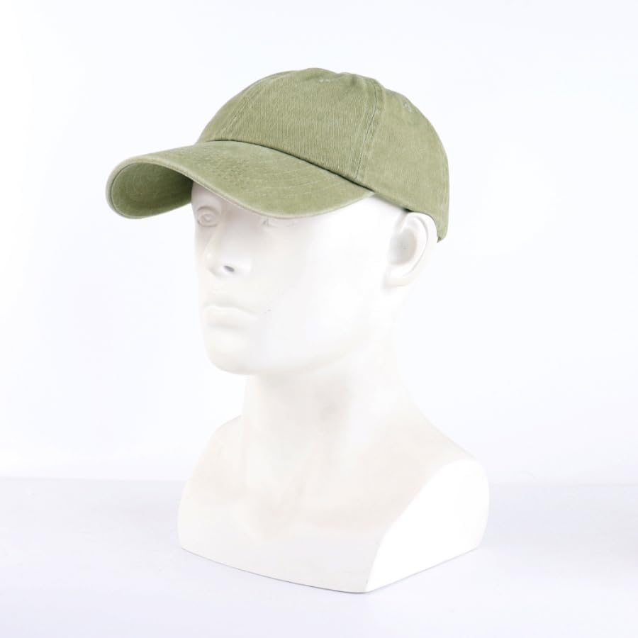 Unisex Baseball Cap 100% Cotton Fits Men Women Washed Denim Adjustable Dad Hat_voghion.com