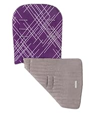 Maclaren Engraved Argyle Buggy Liner - Majesty/Silver