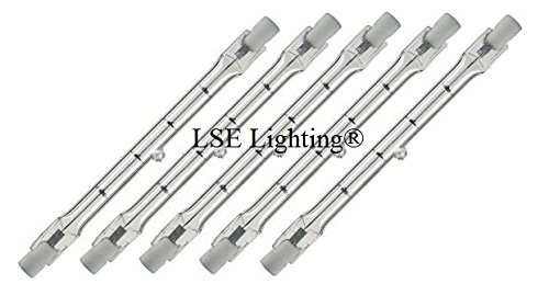 5Pack - J Type 118mm Double Ended 120 Volts 100 Watt T3 Halogen Bulb 120V 100W
