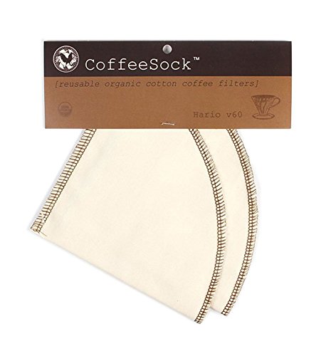 

CoffeeSock Hario V60 Filter 2 Pack - Organic Cotton