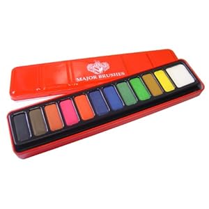 12-Block Artist Watercolour Paint Set in Metal Tin