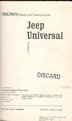 Chilton's repair and tune-up guide: Jeep Universal