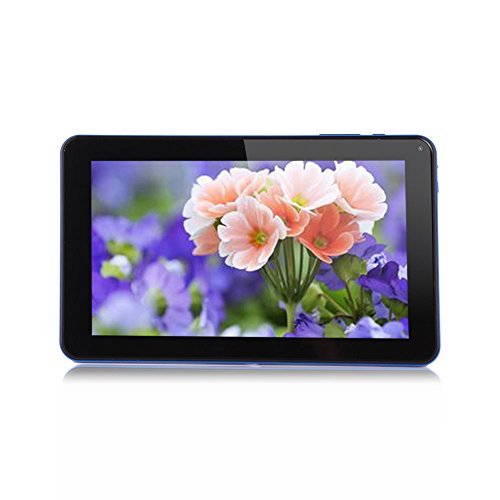 iRULU eXpro X1a 9 Inch Quad Core Tablet PC, Google Android 4.4 Kitkat, 1024*600 Resolution, 8GB Nand Flash - Blue Rear