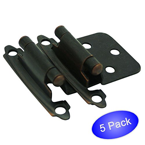 Cosmas 17139-ORB Oil Rubbed Bronze Cabinet Hinges Variable Overlay (Pair) [17139-ORB] - 5 Pair Pack