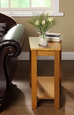 

Chairside Table in Oak Finish by Homelegance