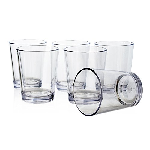 Bistro Premium Quality Plastic 15oz Rocks Tumbler | Set of 6