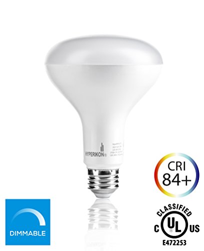 Hyperikon® BR30 LED Bulb, 9W (75W equivalent), 2700K (Warm Glow), Wide Flood Light Bulb, 120° Beam Angle, Medium Base (E26), Dimmable, UL-Listed and Energy Star-Qualified