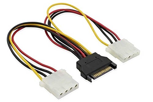 Algopix Similar Product 10 - SF Cable SATA 15pin Male to dual 4pin
