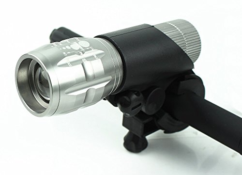 Xtreme Bright LED Bike Light Chrome with FREE TAILLIGHT - Great For Children's Bicycles - No Tools Needed Attaches in Seconds