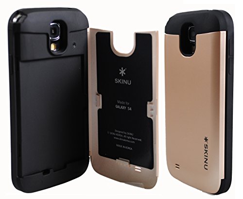 

Galaxy S4 Case, SKINU Galaxy S4 Credit Card Case [Shockproof] [Kickstand] [Mirror] Hybrid Protective Cover Case - Verizon, AT&T, Sprint, T-Mobile, International, and Unlocked - Case for Galaxy S4 / Galaxy SIV / Galaxy S IV / GS4 - Retail Packaging